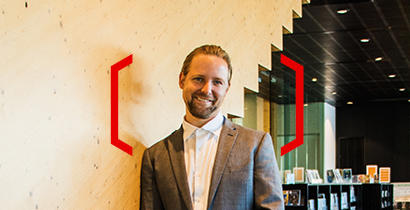 Adam Jones against timber wall