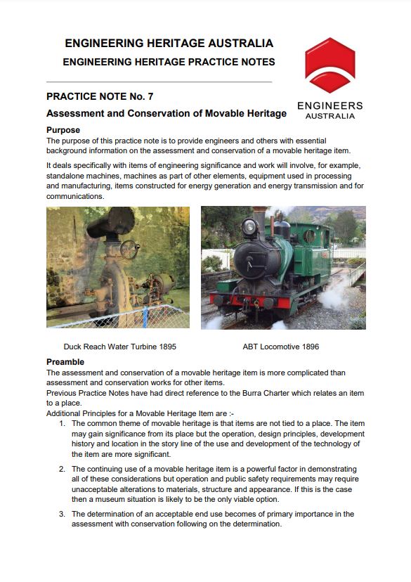 Cover of assessment of moveable heritage