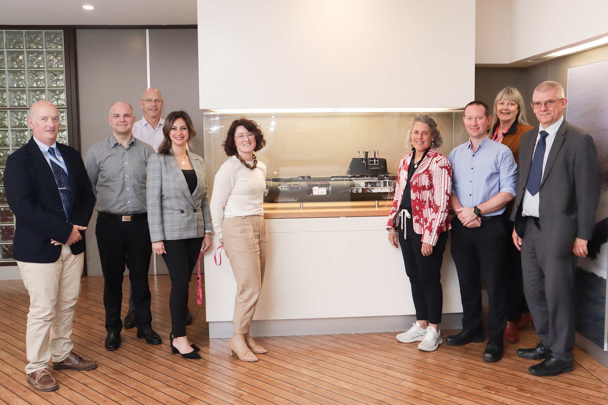 Group of Engineers Australia representatives in the ASC offices
