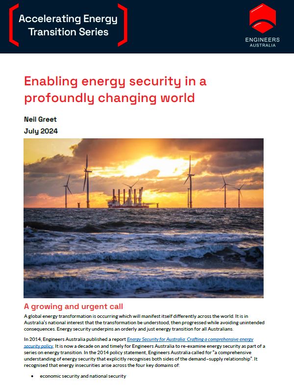 Enabling energy security cover