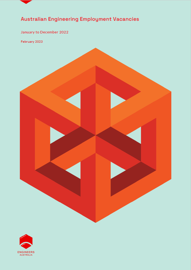 Cover of Engineers Australia's vacancy report
