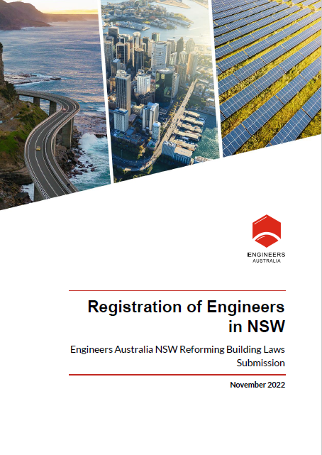 Cover of our submission to NSW building laws