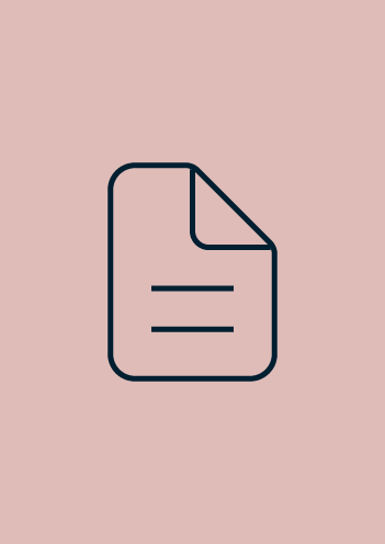 Pale red background with document symbol