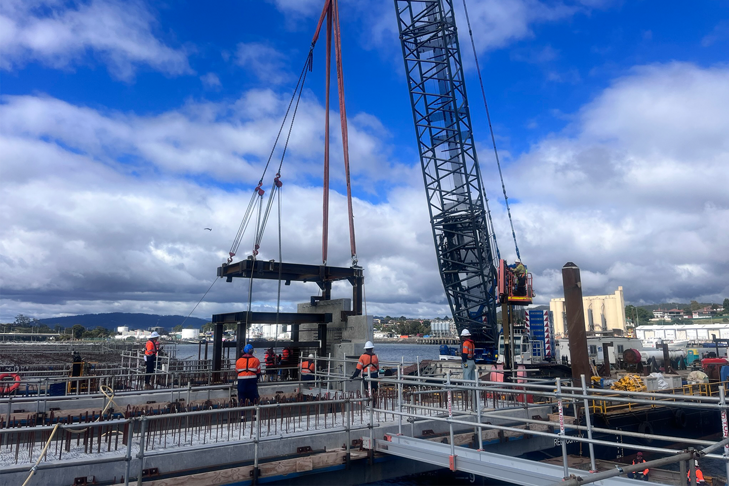 Image of the Terminal 3 Marine and Dredge Works project in Tasmania